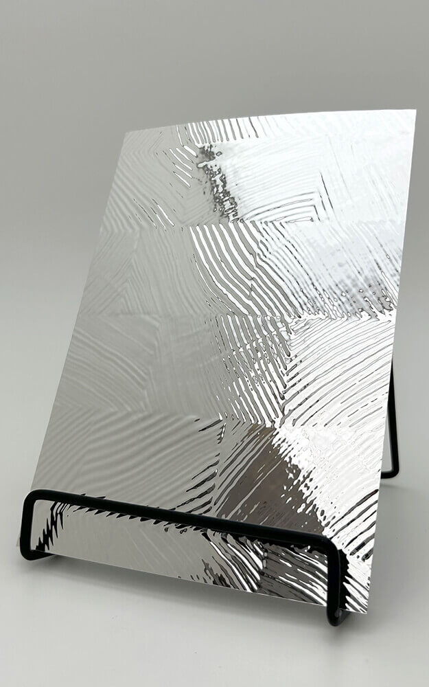 Panel de pared WallFace 3D aspecto metal 29280 GRAIN Silver autoadhesivo plata Panel de pared WallFace 3D aspecto metal 29280 GRAIN Silver autoadhesivo plata