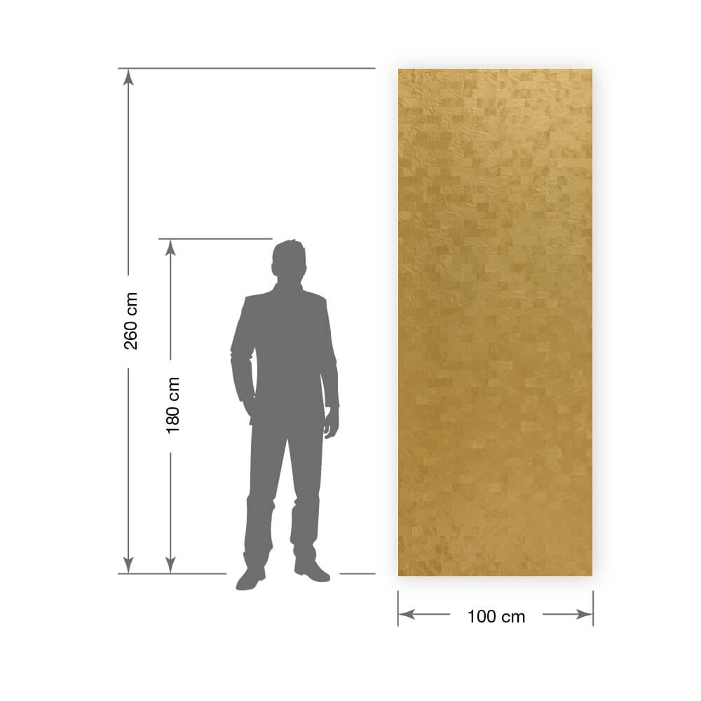 Panel de pared WallFace 3D aspecto metal 29281 GRAIN Gold autoadhesivo oro Panel de pared WallFace 3D aspecto metal 29281 GRAIN Gold autoadhesivo oro