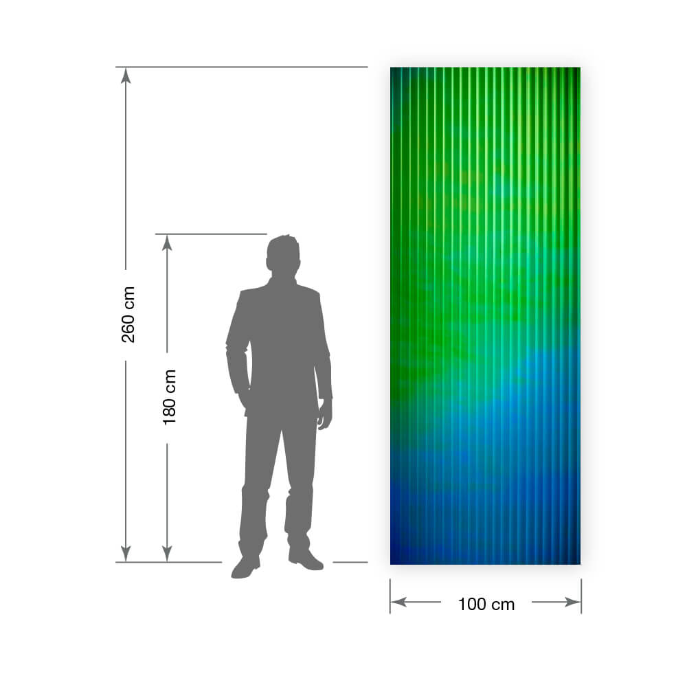 Panel de pared WallFace 3D aspecto metal 31026 PILLAR Aqua autoadhesivo azul verde Panel de pared WallFace 3D aspecto metal 31026 PILLAR Aqua autoadhesivo azul verde