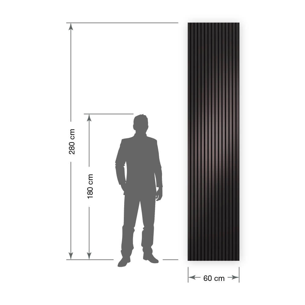 Panel acústico WallFace revestimiento alistonado 31129 Anthracite AR gris negro Panel acústico WallFace revestimiento alistonado 31129 Anthracite AR gris negro