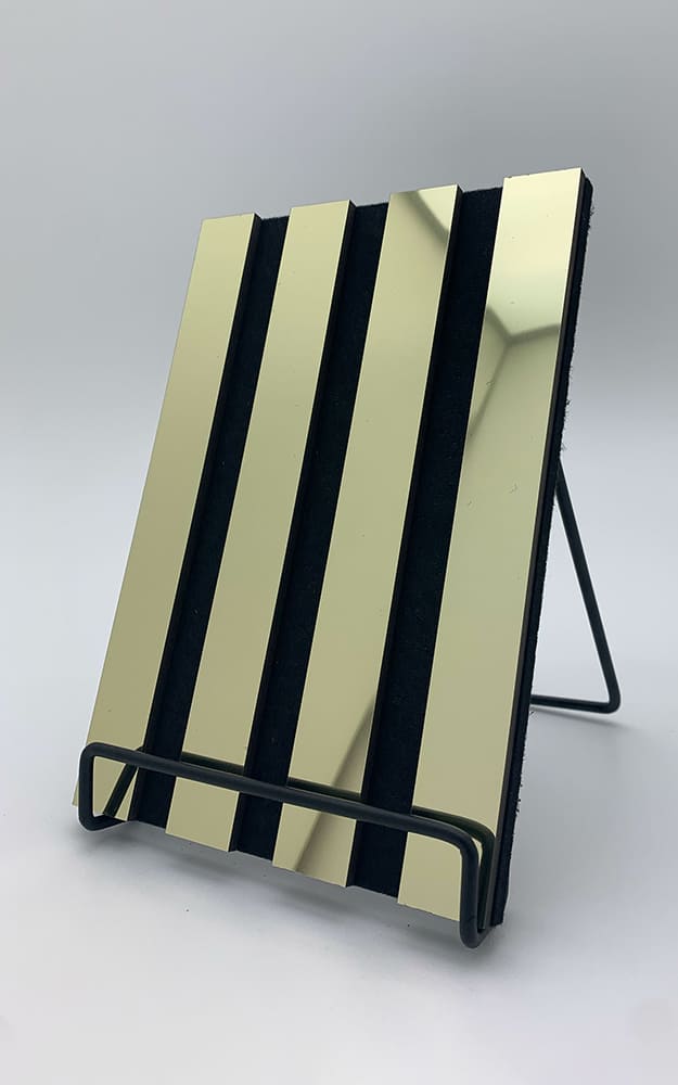 Panel acústico WallFace revestimiento alistonado 31131 Fashion Gold AR oro negro Panel acústico WallFace revestimiento alistonado 31131 Fashion Gold AR oro negro