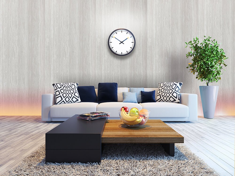Panel decorativo WallFace aspecto piedra 19339 DM Travertin autoadhesivo gris Panel decorativo WallFace aspecto piedra 19339 DM Travertin autoadhesivo gris