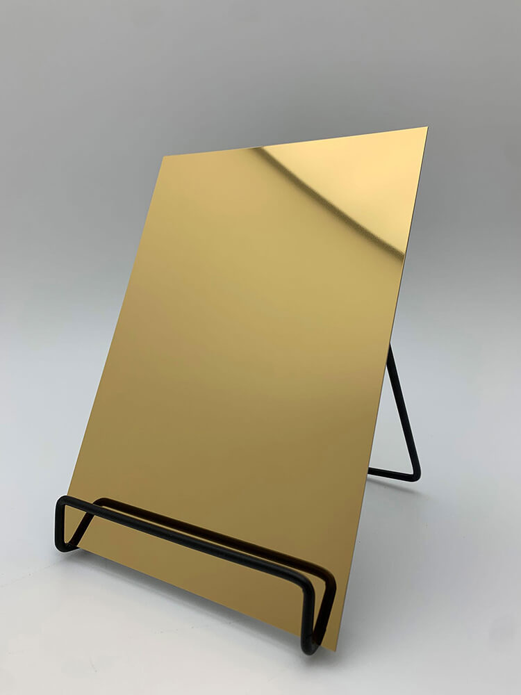 Panel de pared WallFace aspecto espejo 25078 Gold autoadhesivo oro Panel de pared WallFace aspecto espejo 25078 Gold autoadhesivo oro