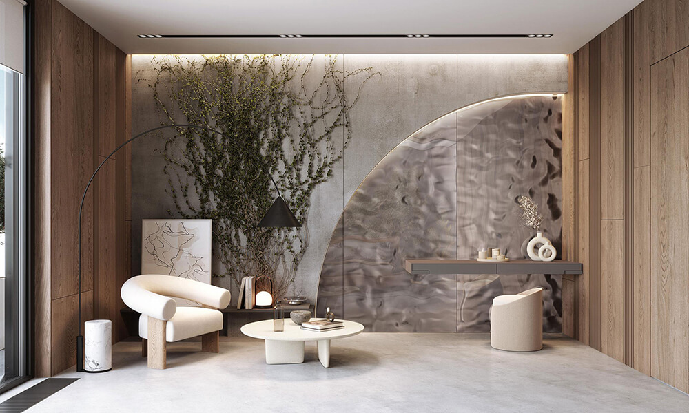 Panel de pared WallFace 3D aspecto espejo 27049 OCEAN Anthracite AR autoadhesivo gris Panel de pared WallFace 3D aspecto espejo 27049 OCEAN Anthracite AR autoadhesivo gris