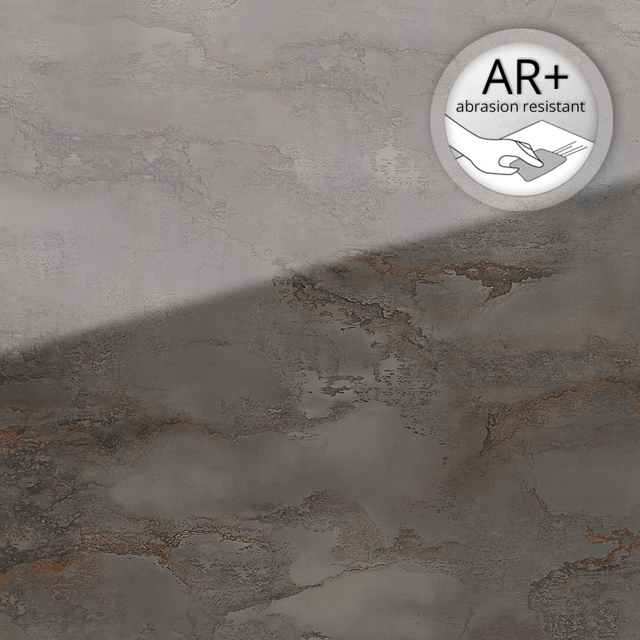 Panneau mural WallFace aspect verre et marbré 20223 GENESIS Grey AR+ auto-adhésif gris brun