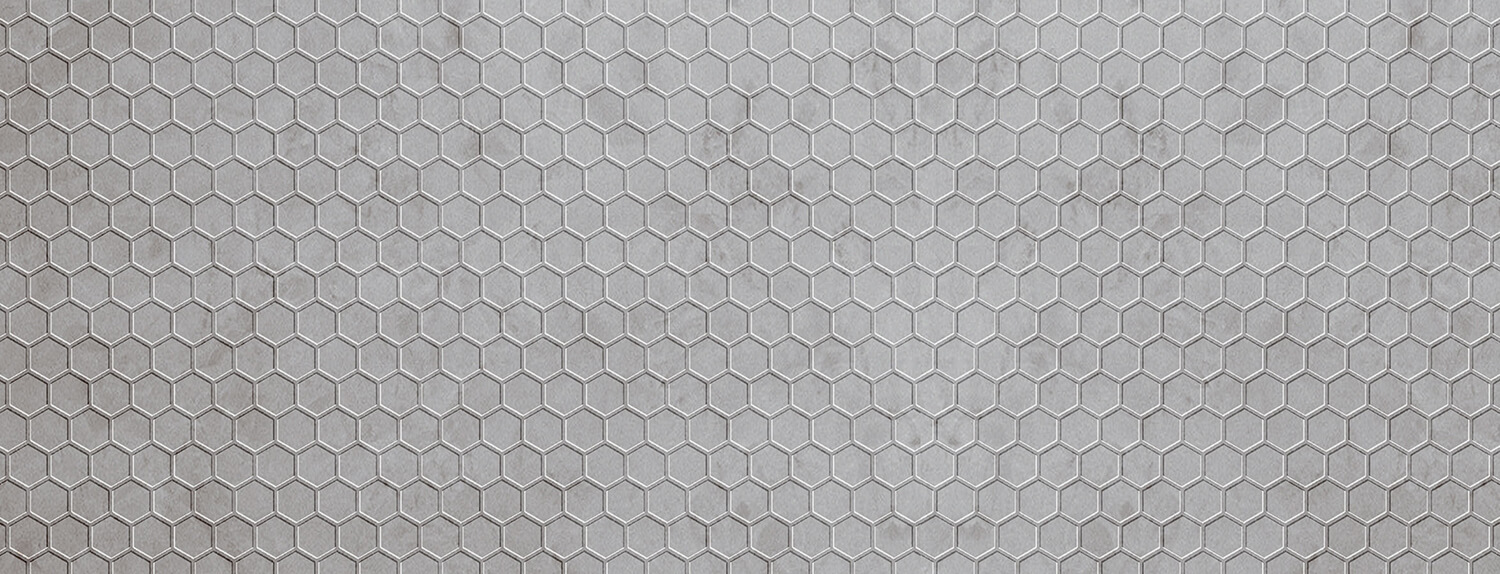 Panneau décoratif WallFace nid d'abeille aspect textile 22712 COMB VELVET Pearl auto-adhésif gris