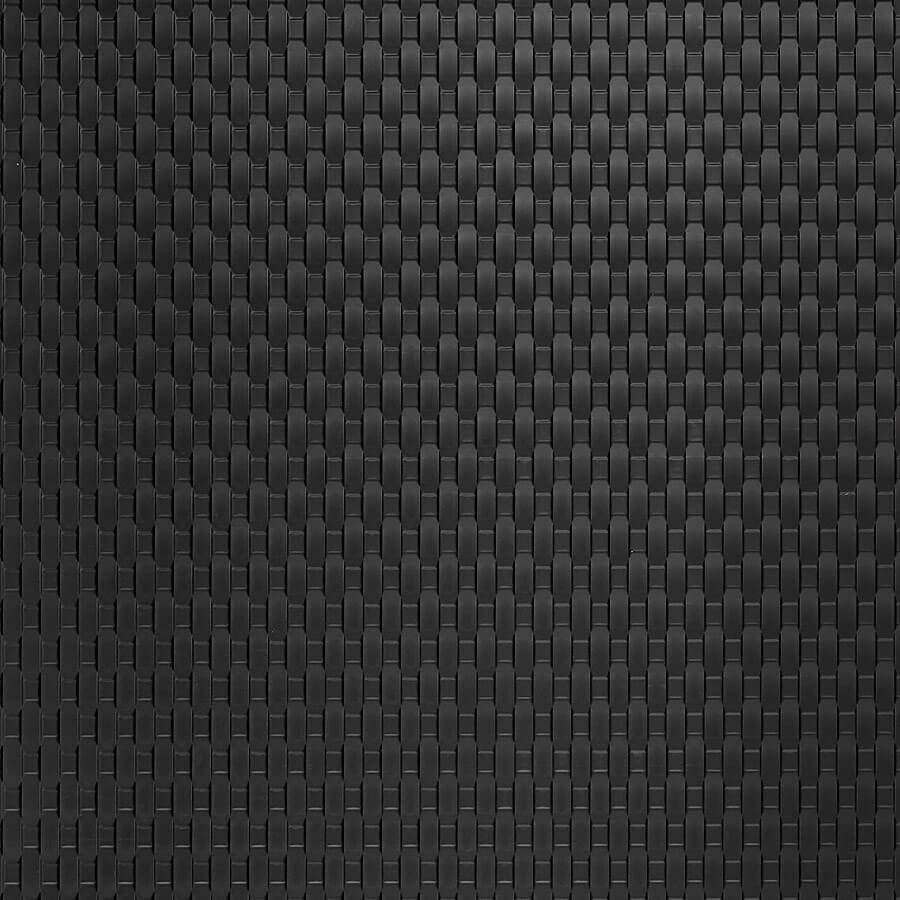Revêtement mural WallFace 3D aspect plastique 24953 RATTAN 20 Graphite Black matt auto-adhésif noir