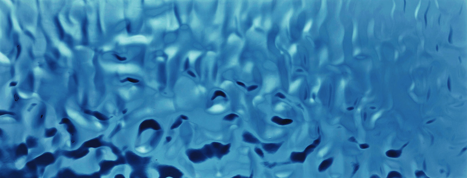 Panneau mural WallFace 3D aspect miroir 27047 OCEAN Ice Blue auto-adhésif bleu