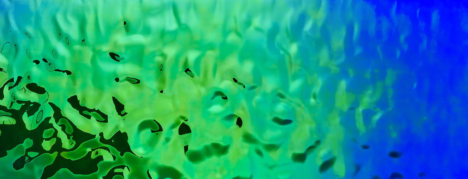 Panneau mural WallFace 3D aspect miroir 27207 OCEAN Aqua auto-adhésif vert bleu