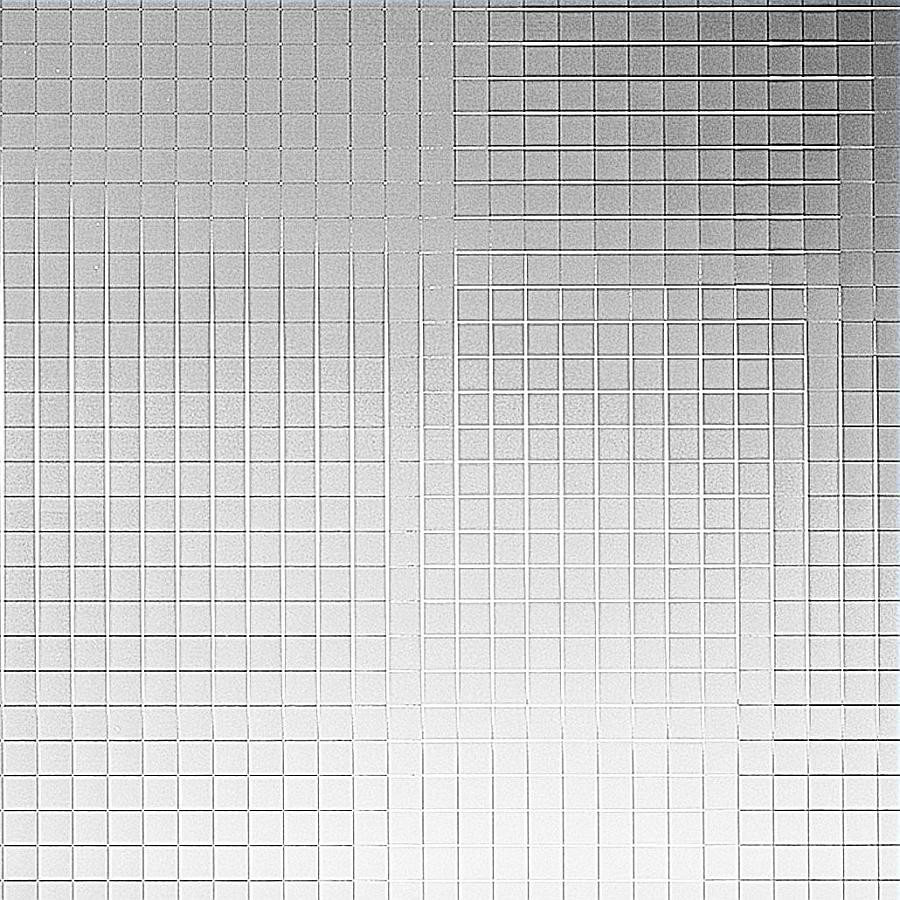 Panneau décoratif WallFace aspect métal mosaïque miroir 27379 Silver 20×20 auto-adhésif flexible argent