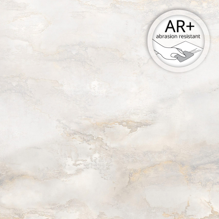 Panneau mural WallFace aspect verre et marbré 23180 GENESIS White AR+ auto-adhésif crème beige