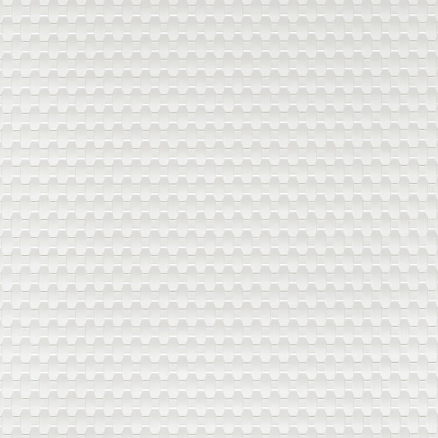 Revêtement mural WallFace 3D aspect plastique 24954 RATTAN 20 Snow White matt auto-adhésif blanc