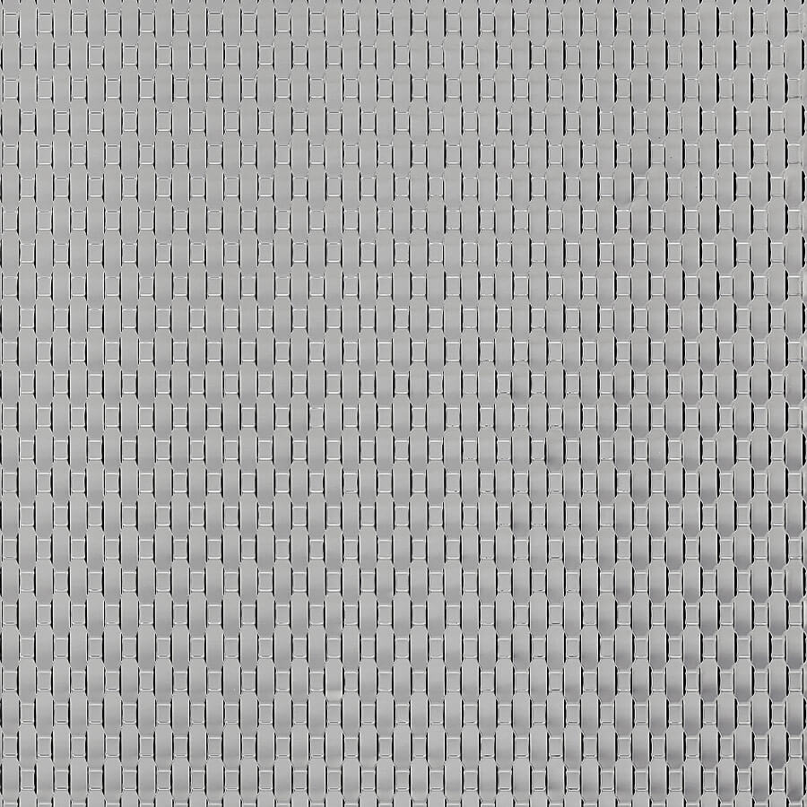 Revêtement mural WallFace 3D aspect métal 24956 RATTAN 20 Silver auto-adhésif argent