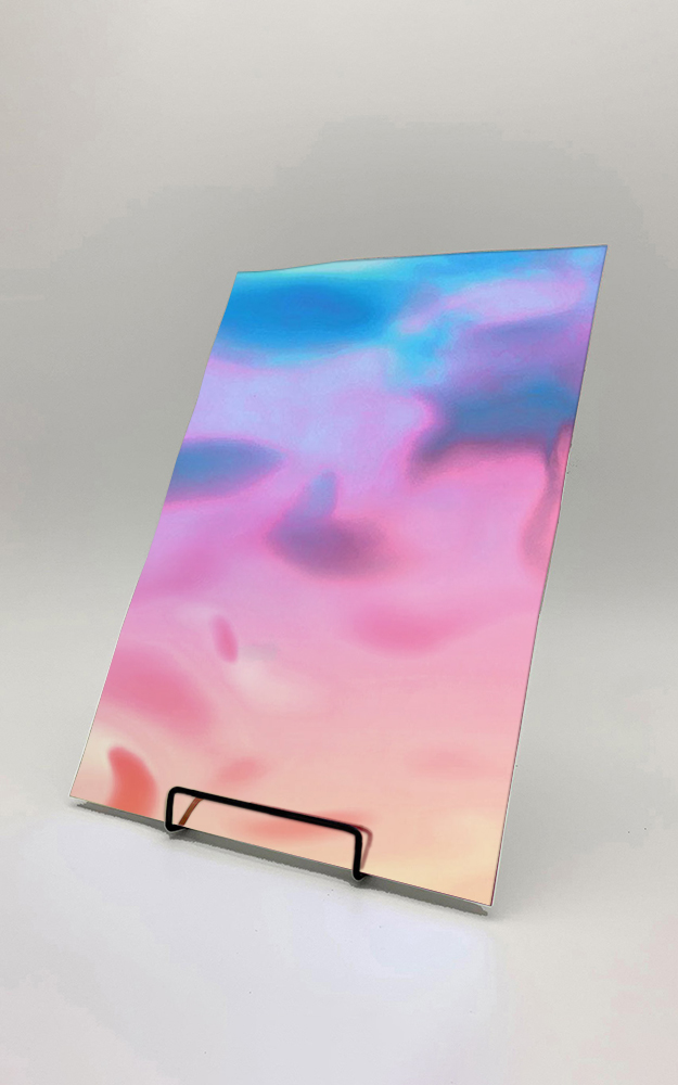 Panneau mural WallFace 3D aspect miroir 27822 OCEAN Hollywood Blue auto-adhésif bleu violet Panneau mural WallFace 3D aspect miroir 27822 OCEAN Hollywood Blue auto-adhésif bleu violet