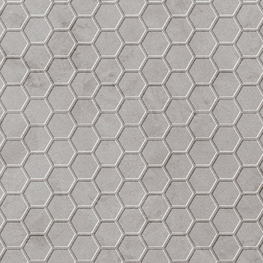Panneau décoratif WallFace nid d'abeille aspect textile 22712 COMB VELVET Pearl auto-adhésif gris