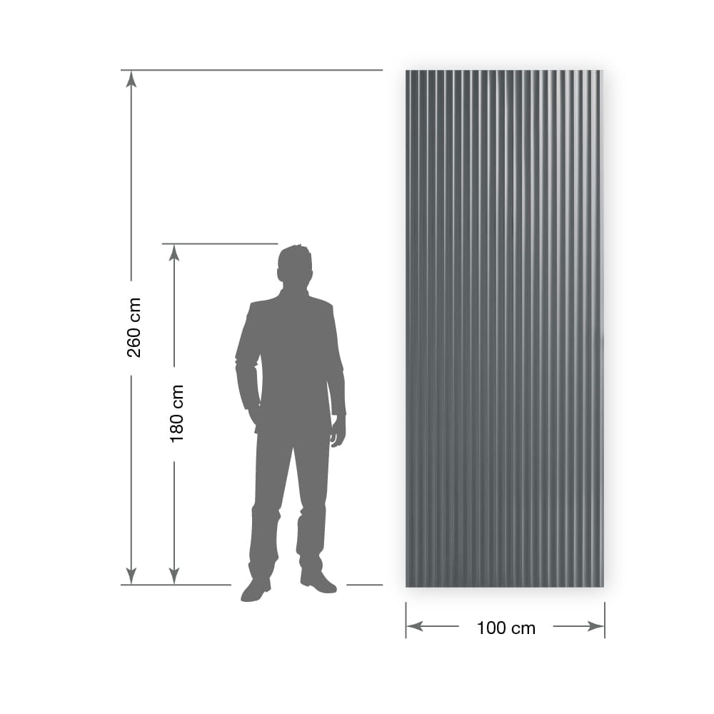 Panneau mural WallFace 3D aspect métal 30954 PILLAR Silver autoadhésif argent Panneau mural WallFace 3D aspect métal 30954 PILLAR Silver autoadhésif argent