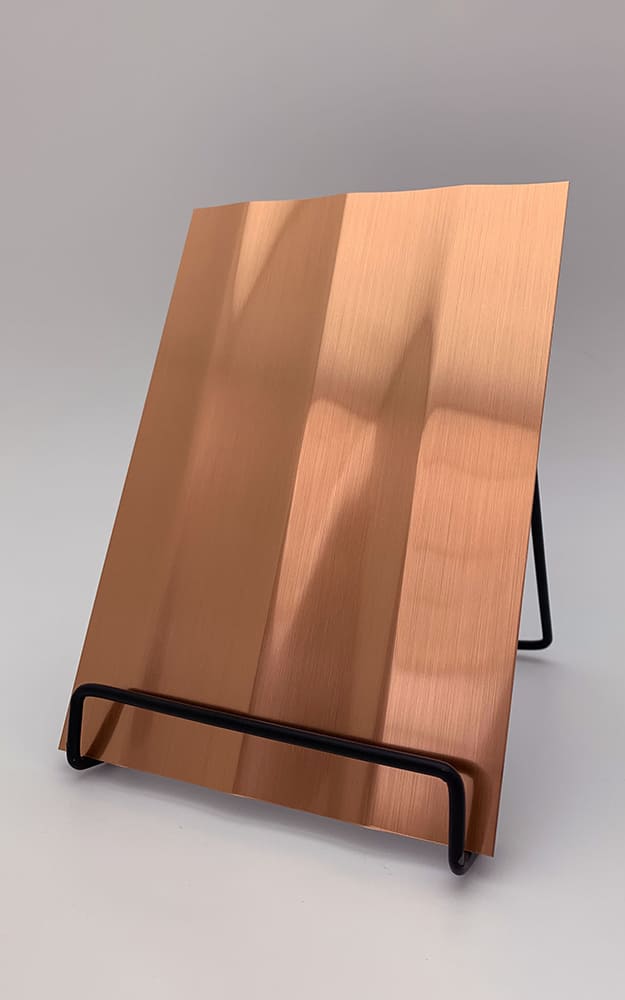 Panneau mural WallFace 3D aspect métal 30956 PILLAR Copper Brushed AR autoadhésif cuivre bronze Panneau mural WallFace 3D aspect métal 30956 PILLAR Copper Brushed AR autoadhésif cuivre bronze