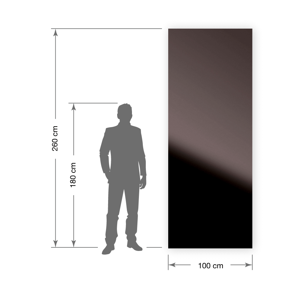 Panneau décoratif WallFace aspect miroir 10125 Anthracite AR auto-adhésif noir gris Panneau décoratif WallFace aspect miroir 10125 Anthracite AR auto-adhésif noir gris