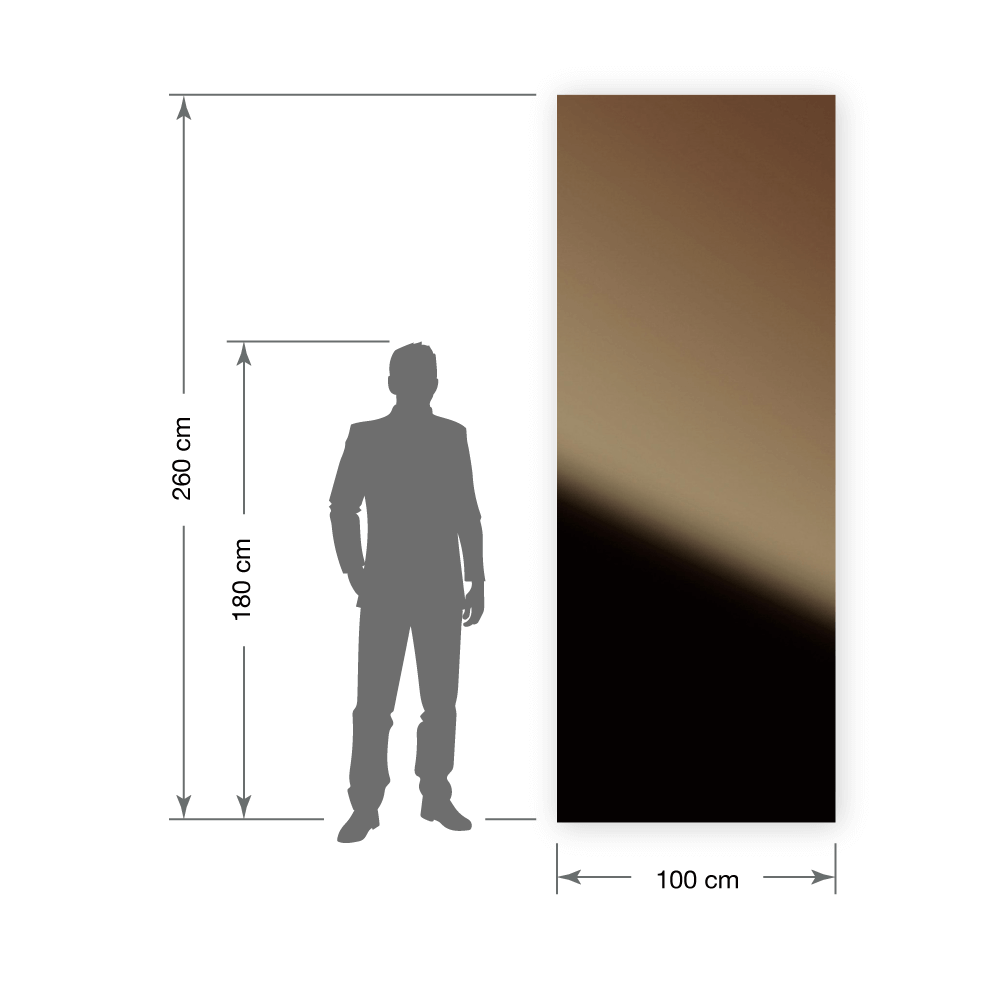 Panneau décoratif WallFace aspect miroir 10150 Brown AR auto-adhésif brun Panneau décoratif WallFace aspect miroir 10150 Brown AR auto-adhésif brun