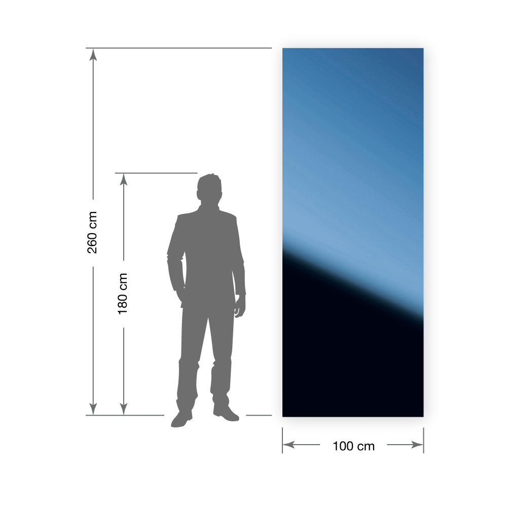 Panneau mural WallFace aspect miroir 10210 Iceblue AR auto-adhésif bleu Panneau mural WallFace aspect miroir 10210 Iceblue AR auto-adhésif bleu