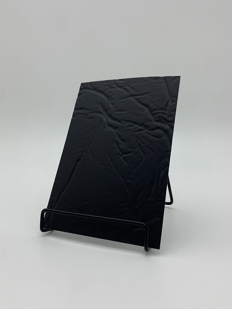 Panneau décoratif WallFace 3D structure 24942 CREPA Graphite Black matt auto-adhésif noir Panneau décoratif WallFace 3D structure 24942 CREPA Graphite Black matt auto-adhésif noir