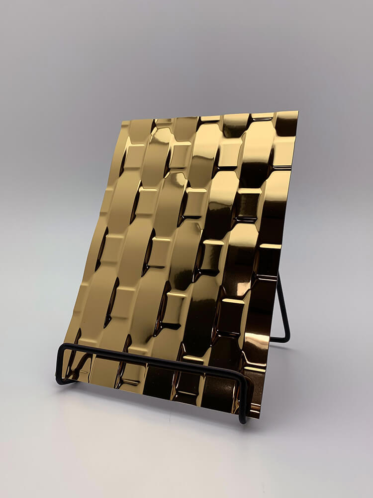 Revêtement mural WallFace 3D aspect métal 24955 RATTAN 20 Gold auto-adhésif or Revêtement mural WallFace 3D aspect métal 24955 RATTAN 20 Gold auto-adhésif or