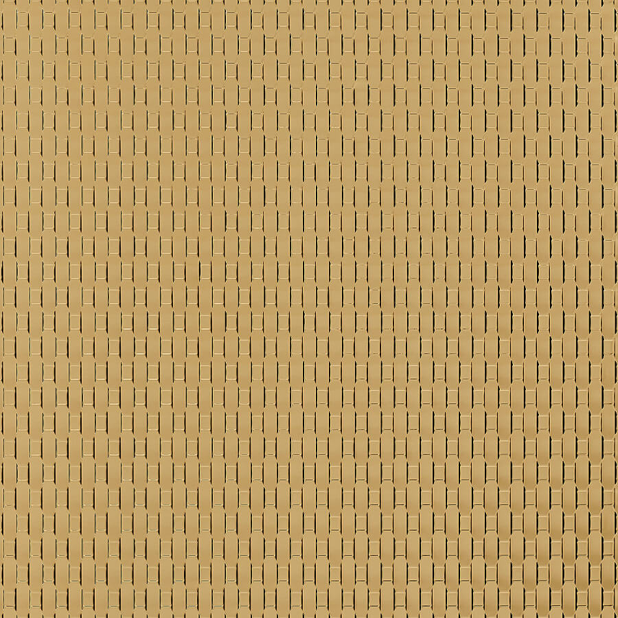 Revêtement mural WallFace 3D aspect métal 24955 RATTAN 20 Gold auto-adhésif or