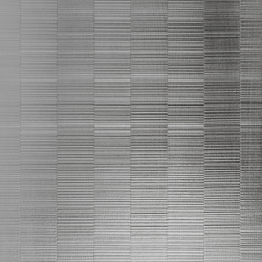Panneau mural WallFace 3D aspect métal 24961 NOTCH Silver matt auto-adhésif argent
