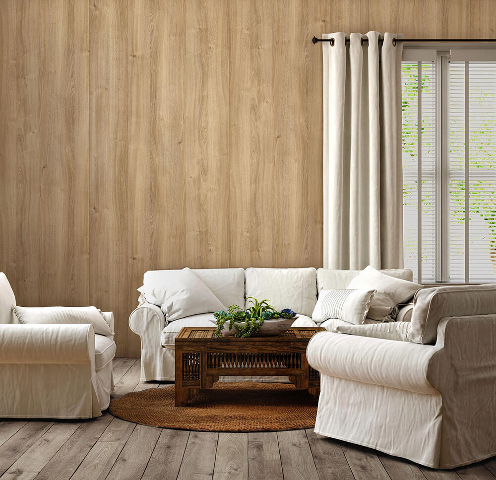 Revêtement mural WallFace aspect bois 25895 Willow OAK Nature auto-adhésif brun beige Revêtement mural WallFace aspect bois 25895 Willow OAK Nature auto-adhésif brun beige