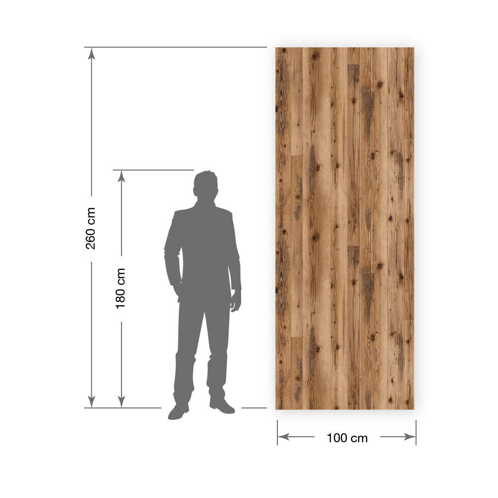 Revêtement mural WallFace aspect bois 25896 Sunwood Nature auto-adhésif brun beige Revêtement mural WallFace aspect bois 25896 Sunwood Nature auto-adhésif brun beige