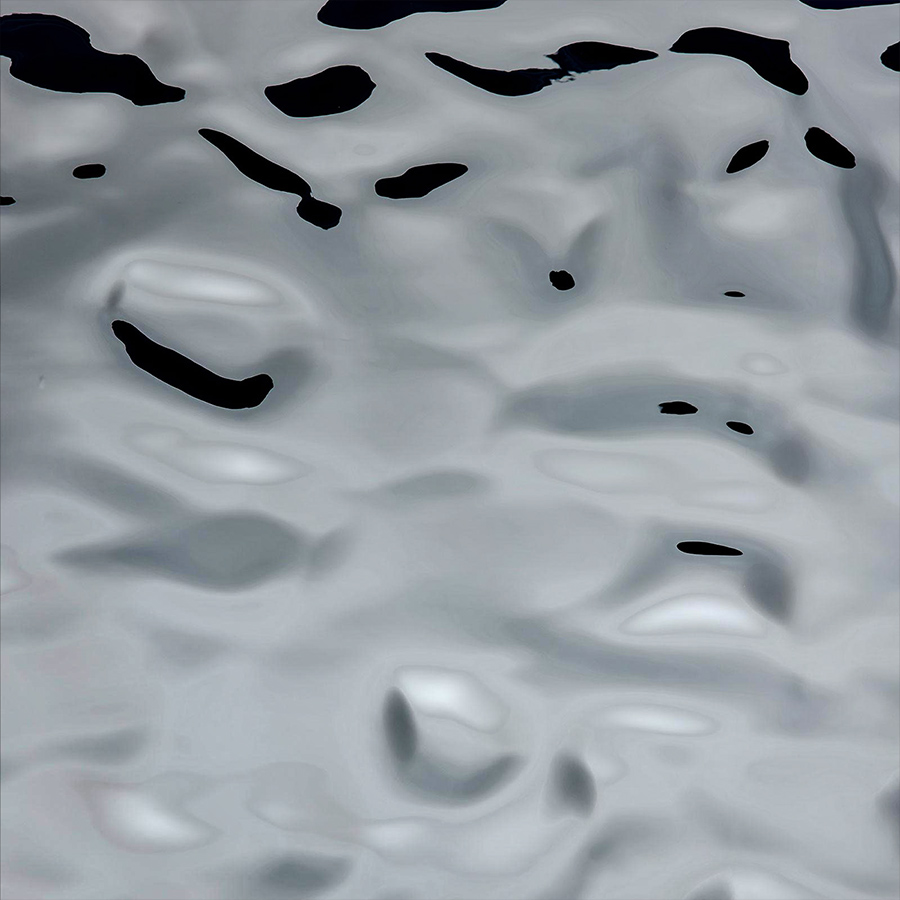 Panneau mural WallFace 3D aspect miroir 27027 OCEAN Silver auto-adhésif argent
