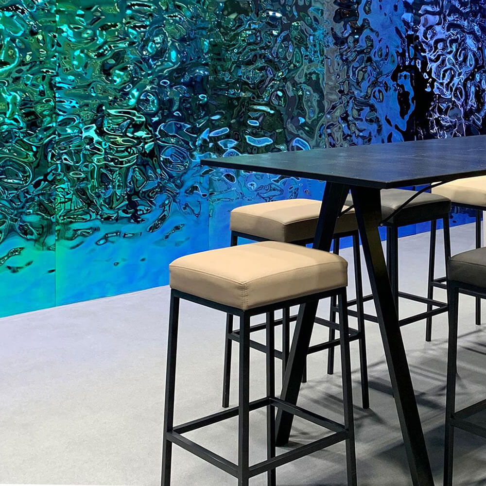 Panneau mural WallFace 3D aspect miroir 27207 OCEAN Aqua auto-adhésif vert bleu Panneau mural WallFace 3D aspect miroir 27207 OCEAN Aqua auto-adhésif vert bleu