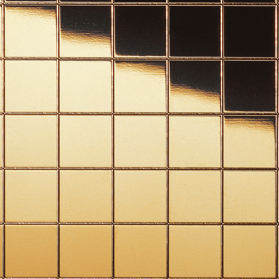 Panneau décoratif WallFace aspect métal mosaïque miroir 27374 Gold 10×10 auto-adhésif flexible or Panneau décoratif WallFace aspect métal mosaïque miroir 27374 Gold 10×10 auto-adhésif flexible or