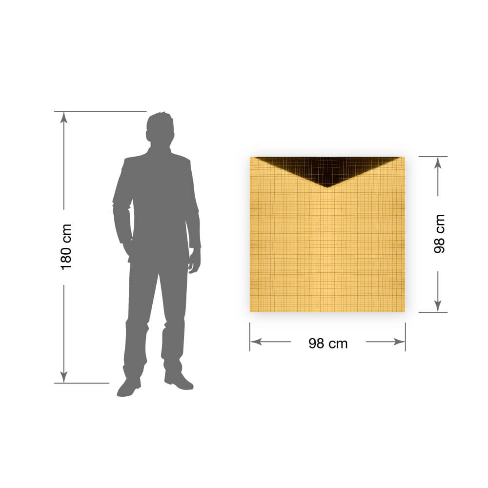 Panneau décoratif WallFace aspect métal mosaïque miroir 27374 Gold 10×10 auto-adhésif flexible or Panneau décoratif WallFace aspect métal mosaïque miroir 27374 Gold 10×10 auto-adhésif flexible or