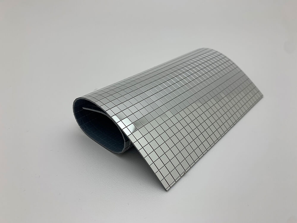 Panneau décoratif WallFace aspect métal mosaïque miroir 27377 Silver 5×5 auto-adhésif flexible argent Panneau décoratif WallFace aspect métal mosaïque miroir 27377 Silver 5×5 auto-adhésif flexible argent