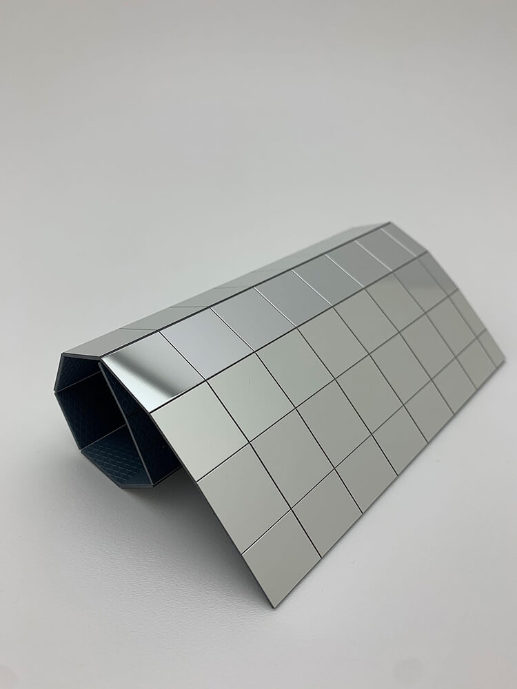 Panneau décoratif WallFace aspect métal mosaïque miroir 27379 Silver 20×20 auto-adhésif flexible argent Panneau décoratif WallFace aspect métal mosaïque miroir 27379 Silver 20×20 auto-adhésif flexible argent