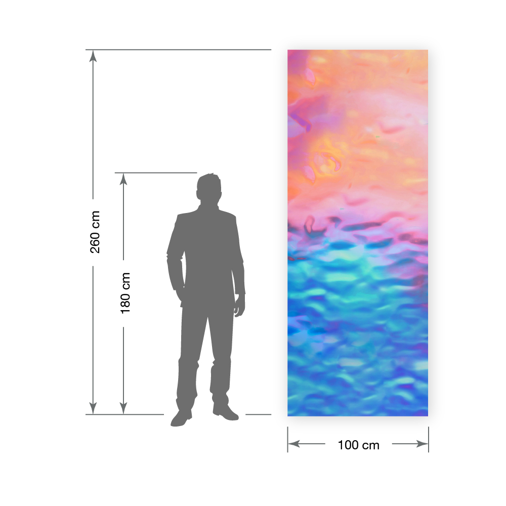 Panneau mural WallFace 3D aspect miroir 27822 OCEAN Hollywood Blue auto-adhésif bleu violet Panneau mural WallFace 3D aspect miroir 27822 OCEAN Hollywood Blue auto-adhésif bleu violet