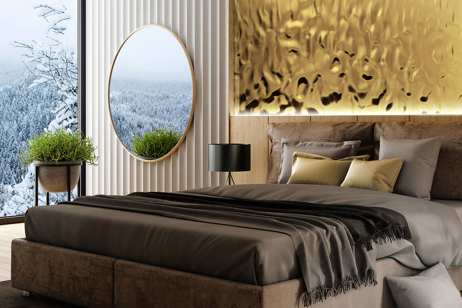 Panneau mural WallFace 3D aspect miroir 27823 OCEAN Gold auto-adhésif or Panneau mural WallFace 3D aspect miroir 27823 OCEAN Gold auto-adhésif or