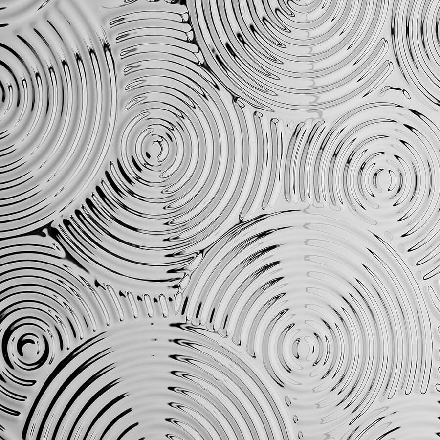 Panneau mural WallFace 3D aspect métal 29291 TARGET Silver autoadhésif argent Panneau mural WallFace 3D aspect métal 29291 TARGET Silver autoadhésif argent