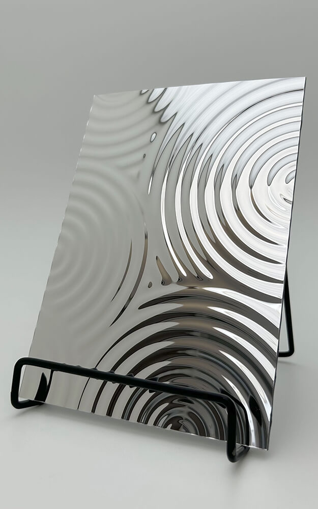 Panneau mural WallFace 3D aspect métal 29291 TARGET Silver autoadhésif argent Panneau mural WallFace 3D aspect métal 29291 TARGET Silver autoadhésif argent