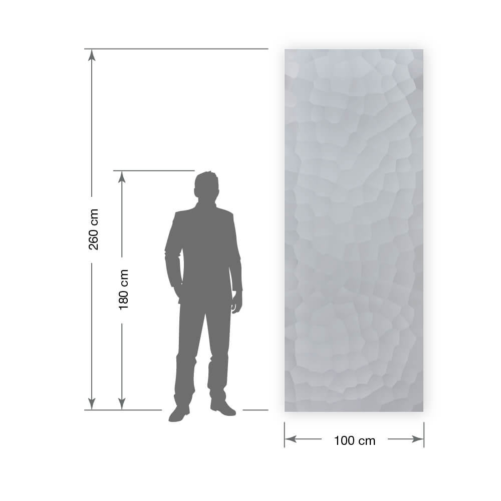 Panneau mural WallFace 3D aspect métal 30965 FACET Silver autoadhésif argent Panneau mural WallFace 3D aspect métal 30965 FACET Silver autoadhésif argent