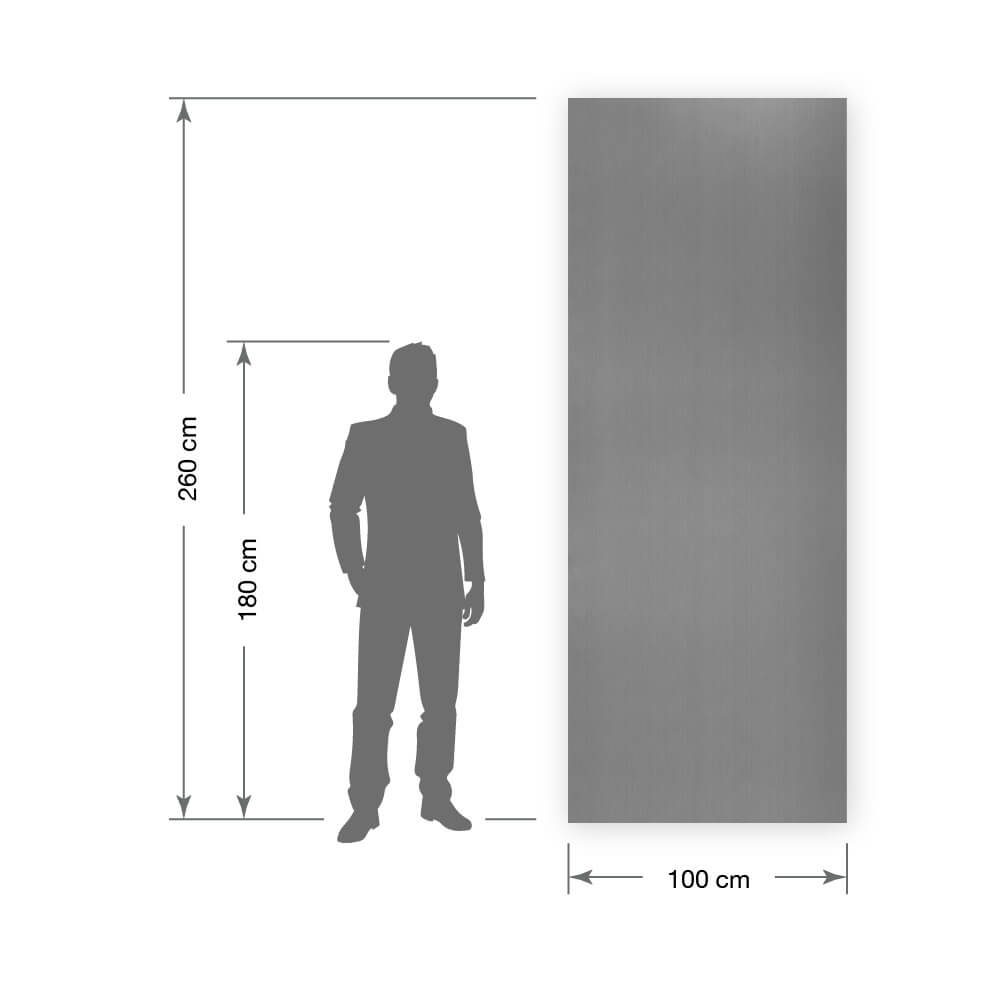 Panneau mural WallFace aspect métal 15297 Grey brushed matt AR gris Panneau mural WallFace aspect métal 15297 Grey brushed matt AR gris