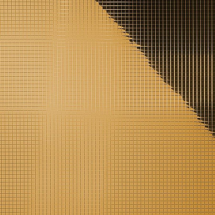 Pannello decorativo WallFace aspetto metallo mosaico a specchio 27373 Gold 5×5 autoadesivo flessibile oro