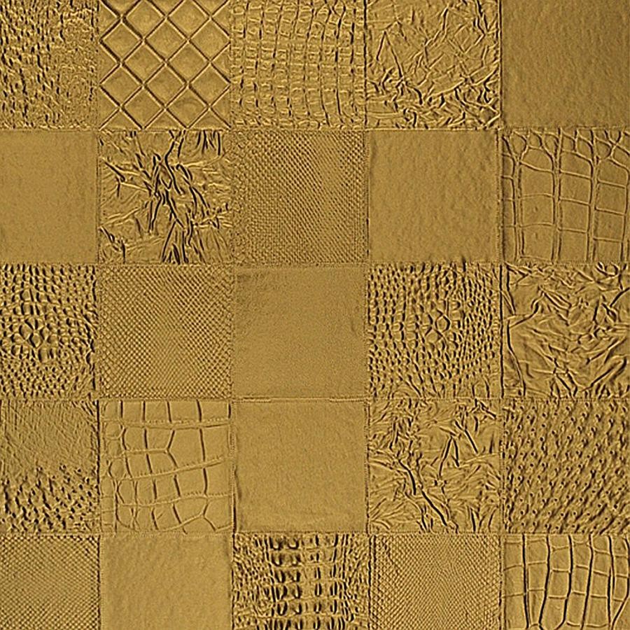 Pannello decorativo WallFace aspetto pelle 13926 COLLAGE Oro autoadesivo oro
