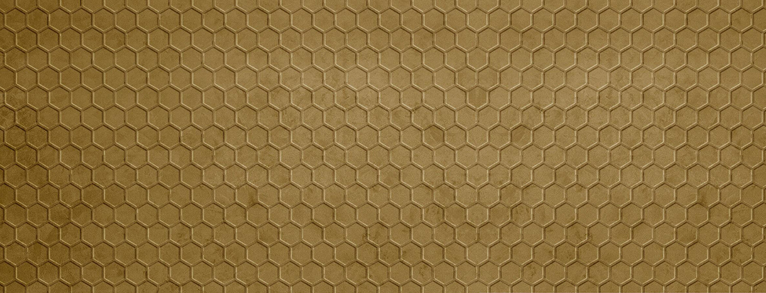 Pannello decorativo WallFace nido d'ape aspetto tessile 22731 COMB VELVET Curry Antigrav giallo oro
