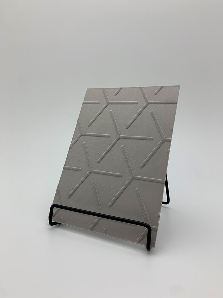 Pannello decorativo WallFace 3D aspetto tessile 22740 CUBE VELVET Pearl Antigrav grigio Pannello decorativo WallFace 3D aspetto tessile 22740 CUBE VELVET Pearl Antigrav grigio