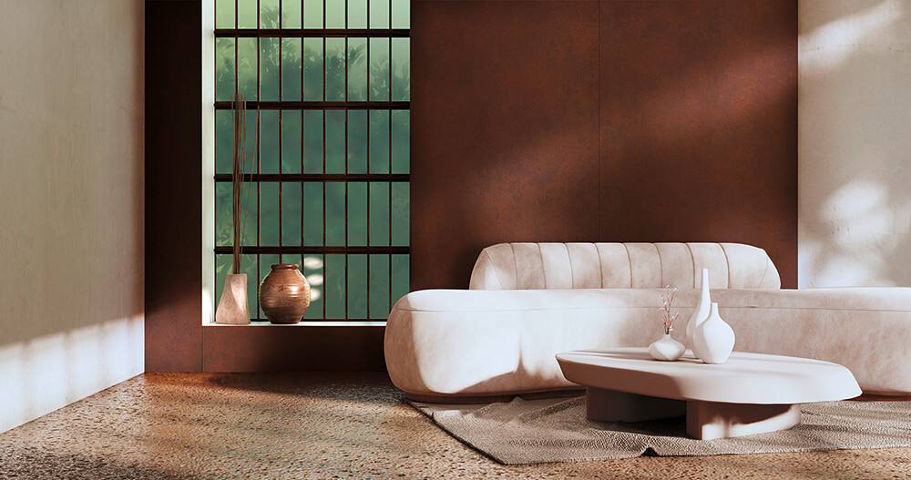Pannello murale WallFace Used look 25276 Corten autoadesivo rame bronzo Pannello murale WallFace Used look 25276 Corten autoadesivo rame bronzo