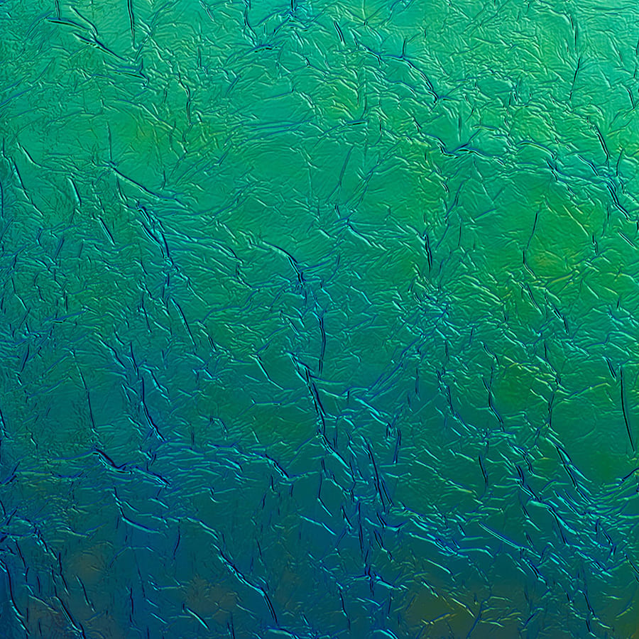 Pannello murale WallFace 3D aspetto metallico 29085 CREPA Aqua autoadesivo blu verde