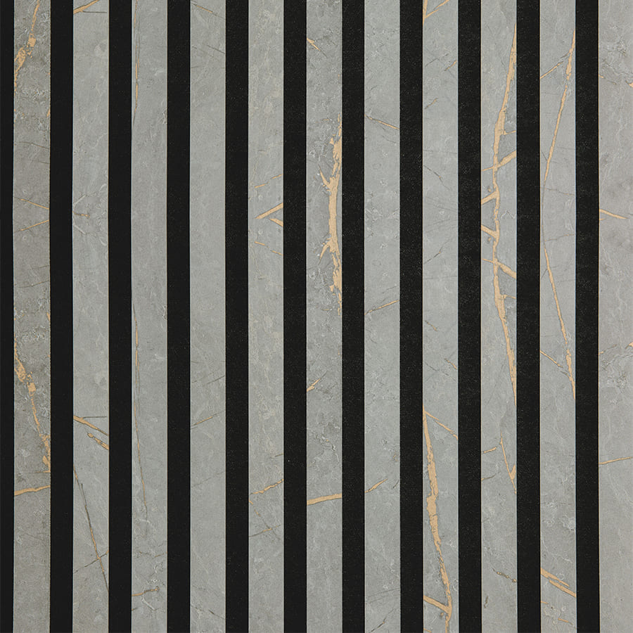 Pannello acustico WallFace 3D a lamelle doghe 30683 LIMESTONE Grey grigio nero