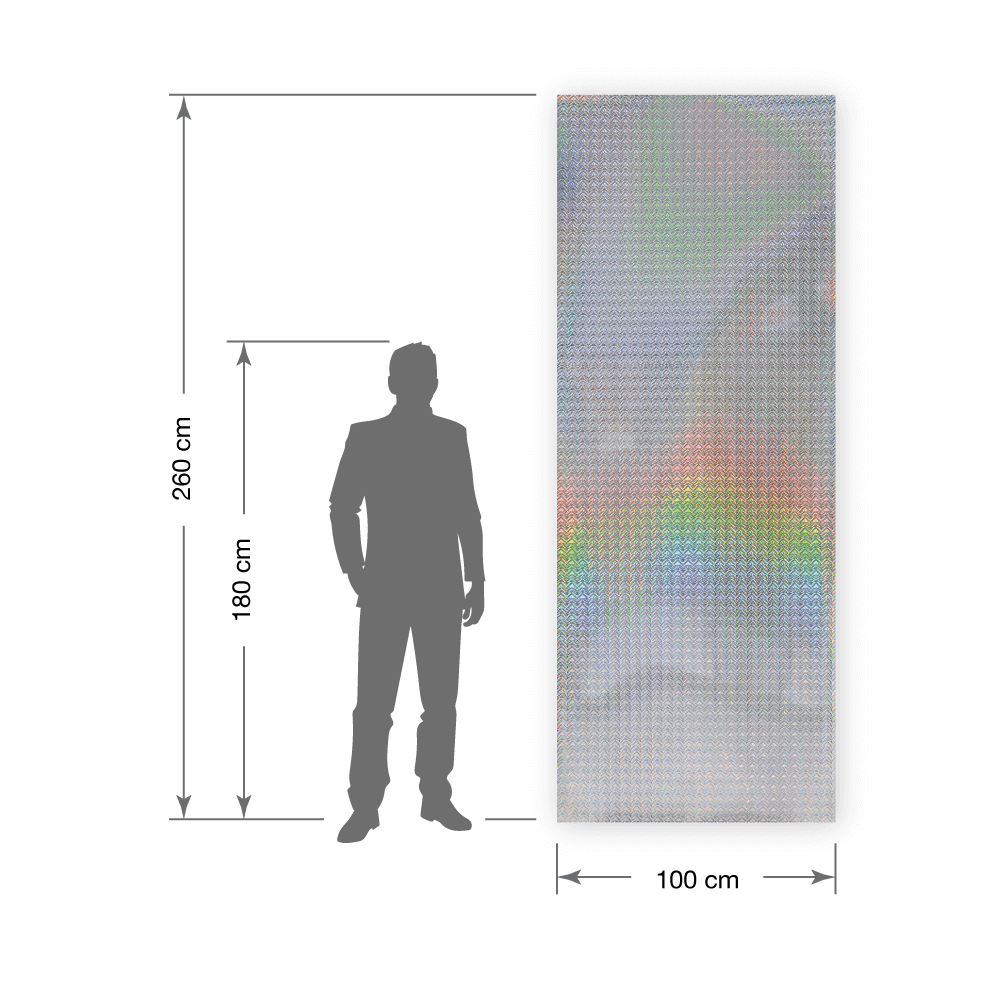 Pannello decorativo WallFace olografico 10175 GALAXY Silver autoadesivo argento Pannello decorativo WallFace olografico 10175 GALAXY Silver autoadesivo argento